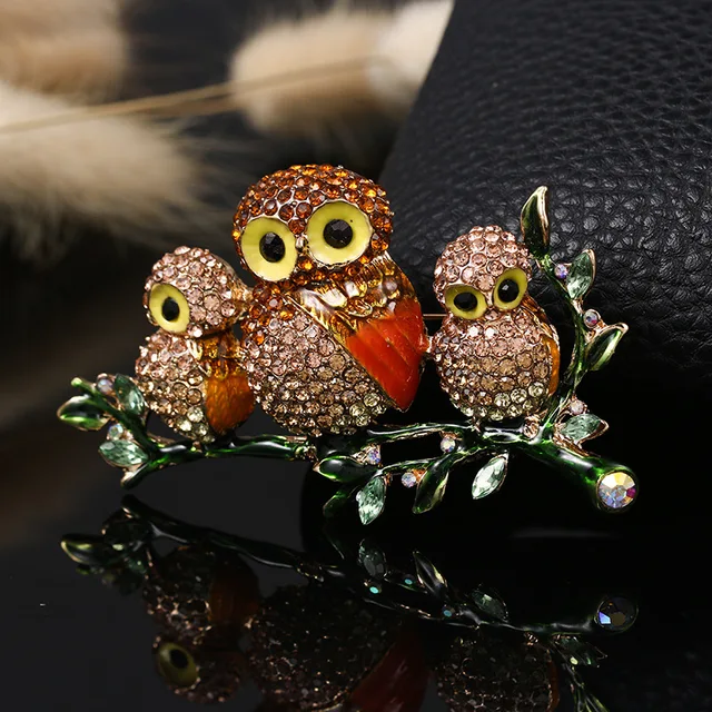 Brooches For Ladies Vintage Owl Brooch Fashion Women'S Brooch Cardigan Pin  Sweater Coat Accessories