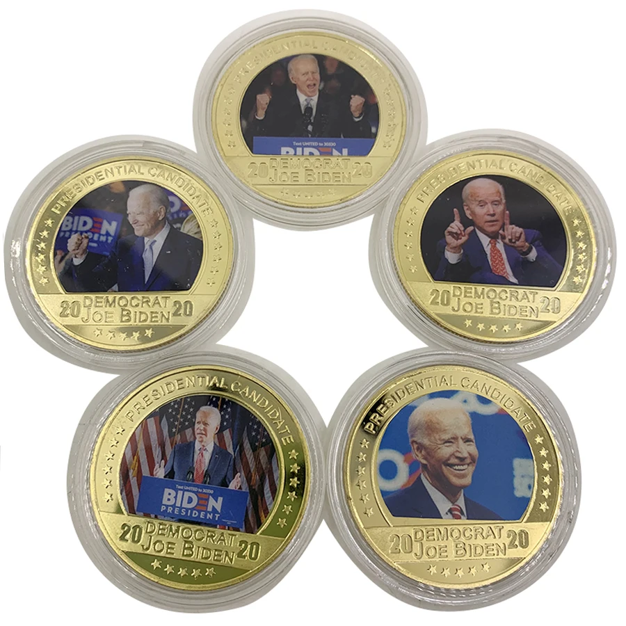 

American president Joseph Robinette Biden Challenge Coins gold Commemorative Coin Collectible Gifts celebrity souvenir