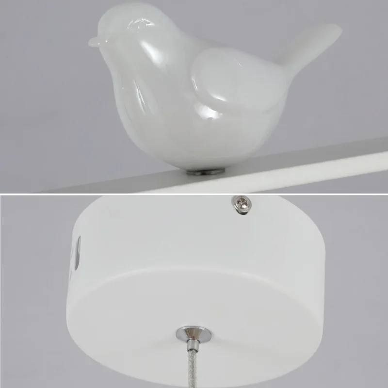 Креативные светодиодный ные люстры в скандинавском стиле с птицами лампочки