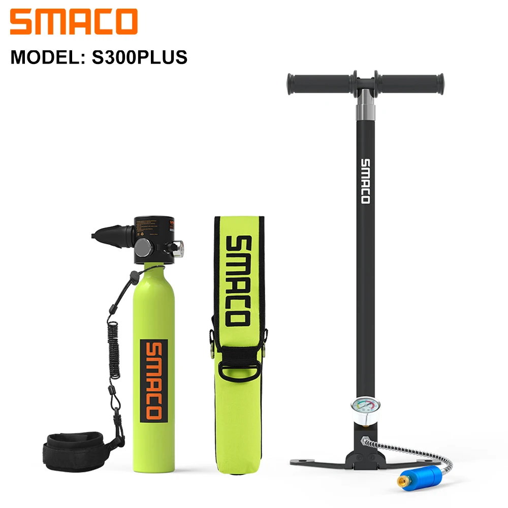 SMACO S300Plus 0.5L оборудование для подводного плавания кислородный резервуар набор