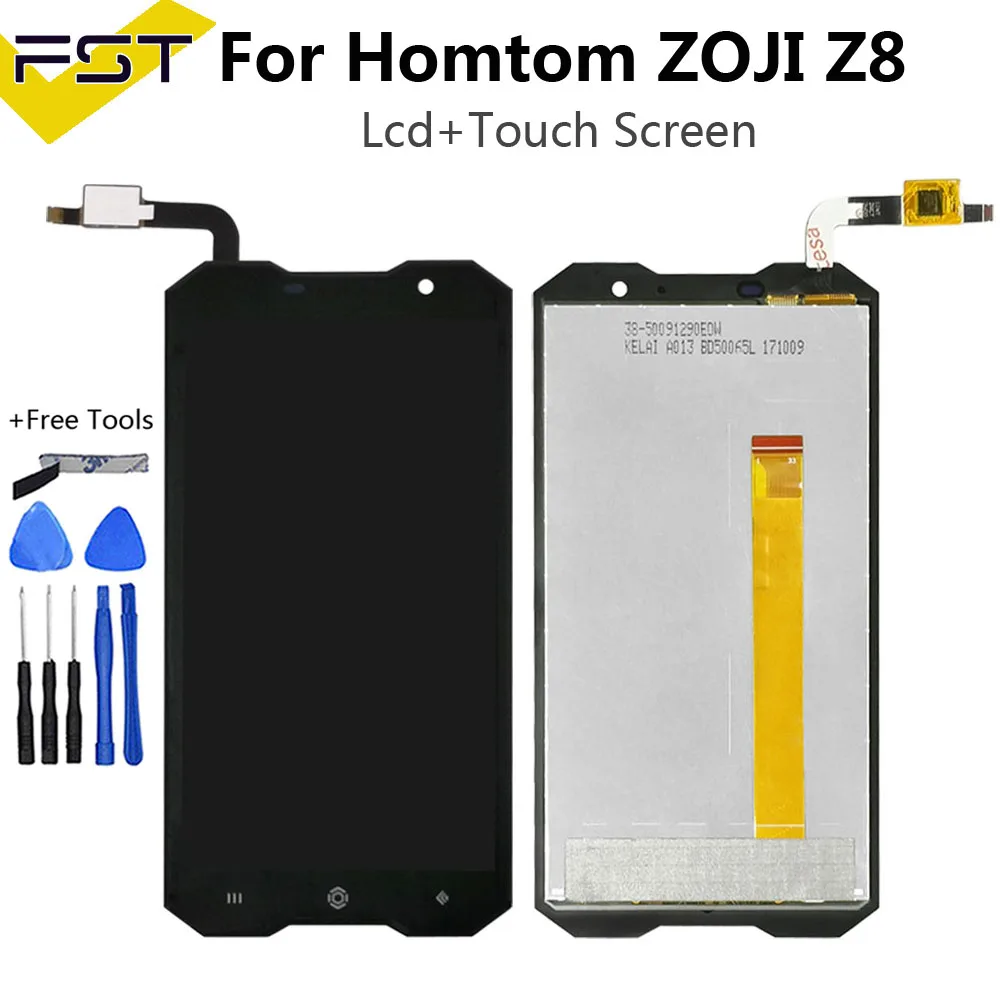 

100% оригинальный новый протестированный для homtom зоджи z8 ЖК-дисплей и сенсорный экран Экран сборки 1280x720p черный цвет для зоджи z 8 телефон + Инс...