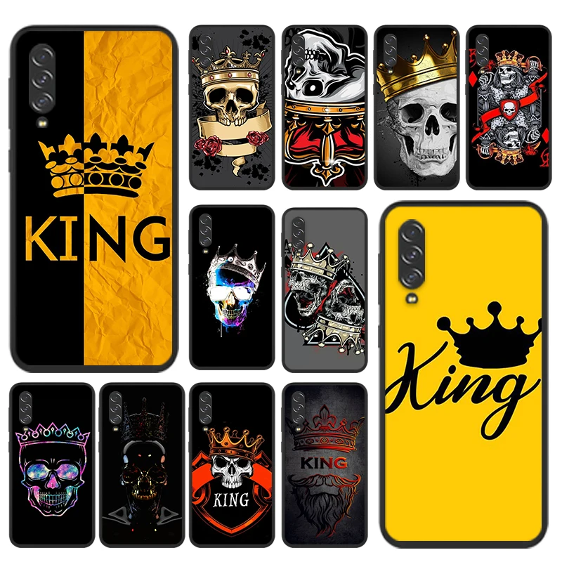 

Golden King Queen For Samsung Galaxy A90 A80 A70 S A60 A50S A30 S A40 S A2 A20E A20 S A10S A10 E Soft Phone Case