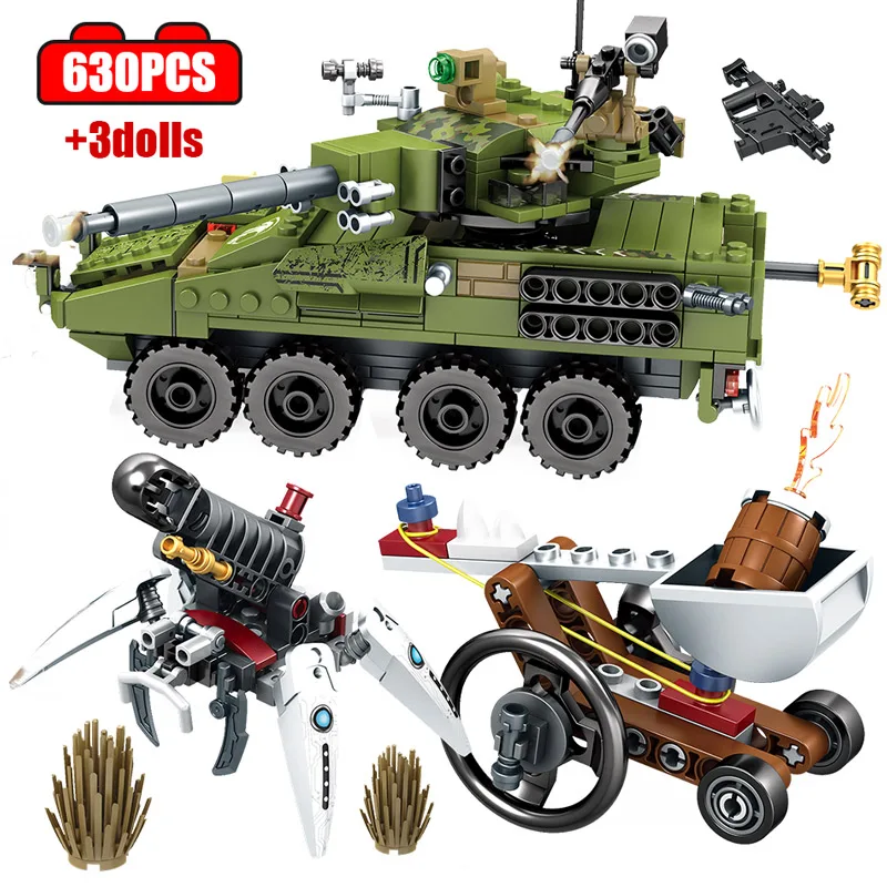 SWAT спецназ грузовик транспорт самолет строительные блоки Военный танк WW2 солдат