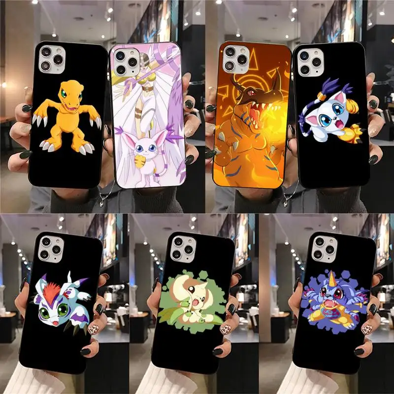 Аниме Цифровой Монстр новое поступление черный чехол для мобильного телефона