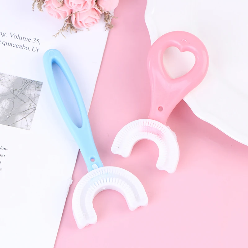 Cepillo de dientes de silicona para beb&eacute;, cepillo de dientes para cuidado Oral, pr&aacute;ctico y Simple-1