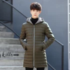 Новинка Зима 2020, мужской пуховик, куртки на белом утином пуху, повседневные мужские пуховики, пальто средней длины, Женское пальто