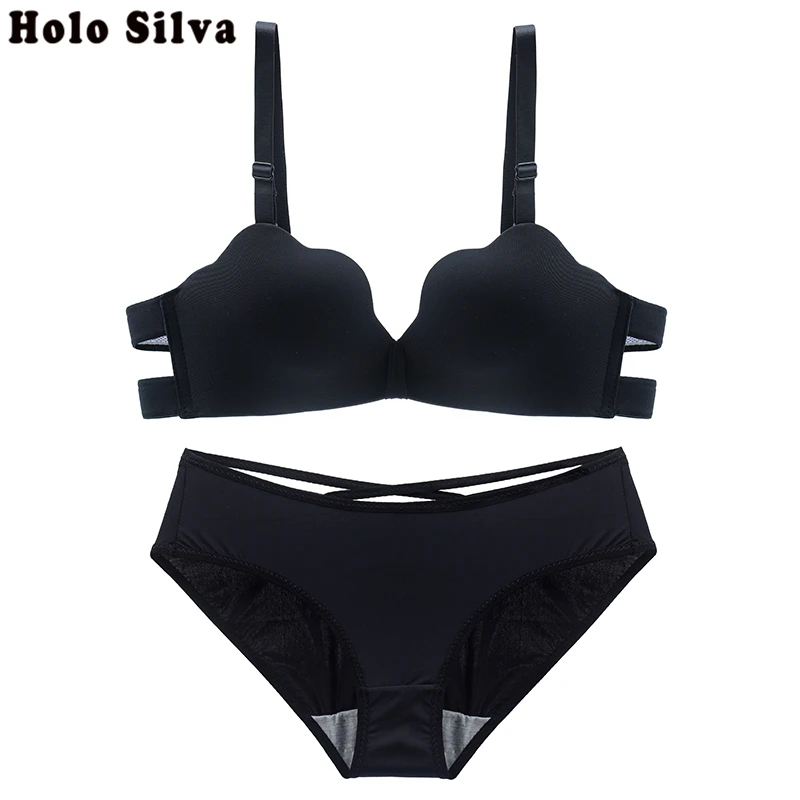 Комплект женского Бесшовного нижнего белья с чашками пуш-ап 1/2 | Женская одежда