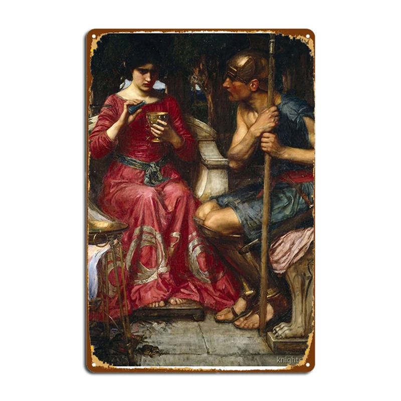 

Jason And Medea (1907) от J W Водяной дом металлические знаки настенные фототаблички для паба жестяные знаки плакаты