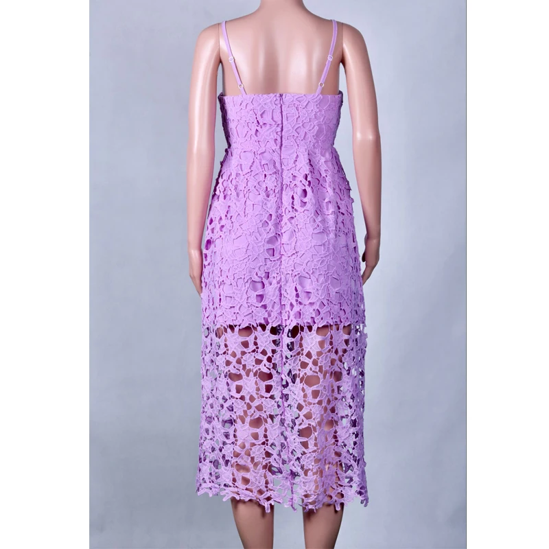 

Sexy Women White Lace Dress Elegant Ladies Sleeveless Long Dress Female V-neck High Waist Yellow Summer Dress for Party