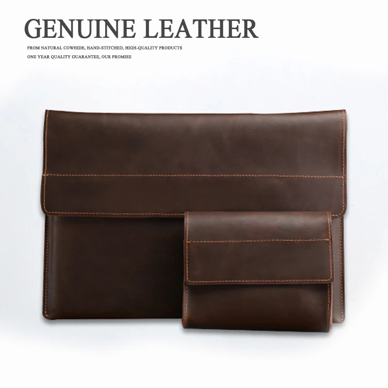 Сумка для ноутбука из натуральной кожи новинка MacBook Xiaomi HP Dell 11 6 12 13 3 14 1 15 4 дюймов