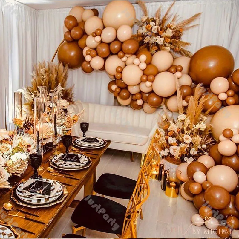 

Воздушные шары в стиле бохо, цвета какао, 165 шт.