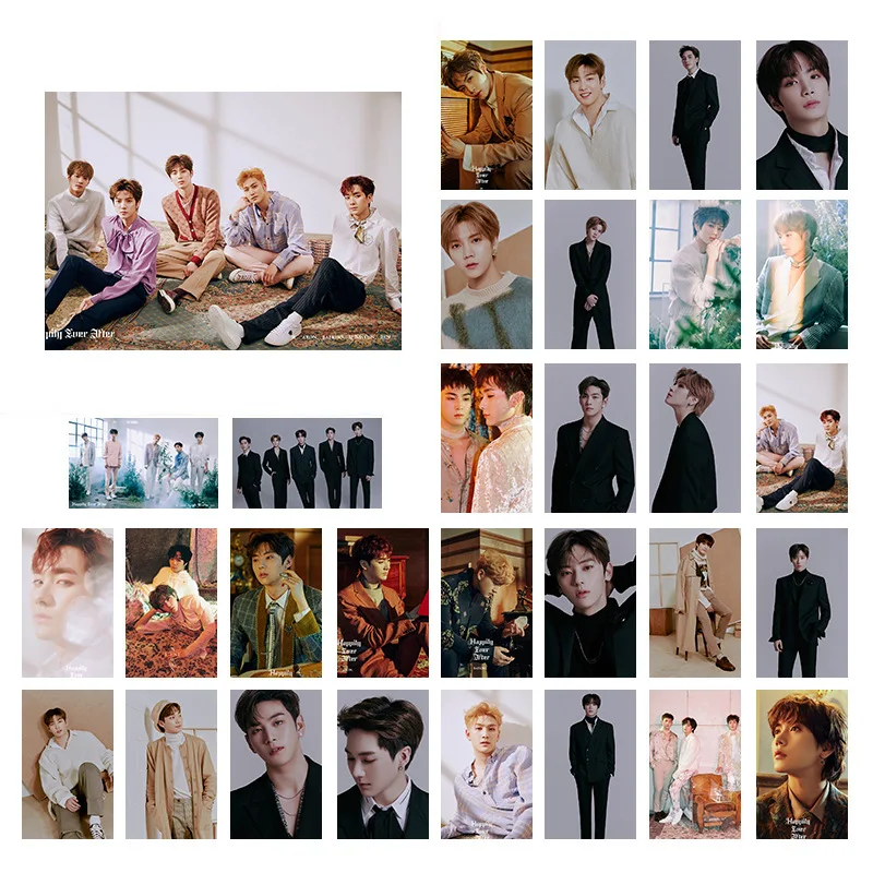 Kpop NUEST SEVENTEEN группы те же фото карты LOMO открытки 30 шт./компл. 88x56 мм