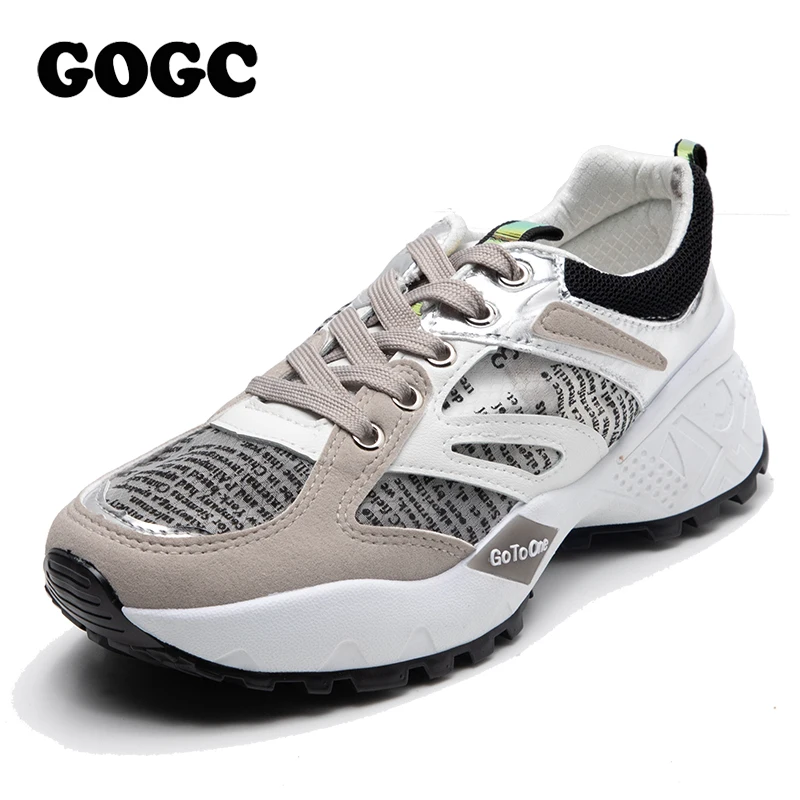 Женская обувь модные повседневные кроссовки удобные весенне-осенние на толстой