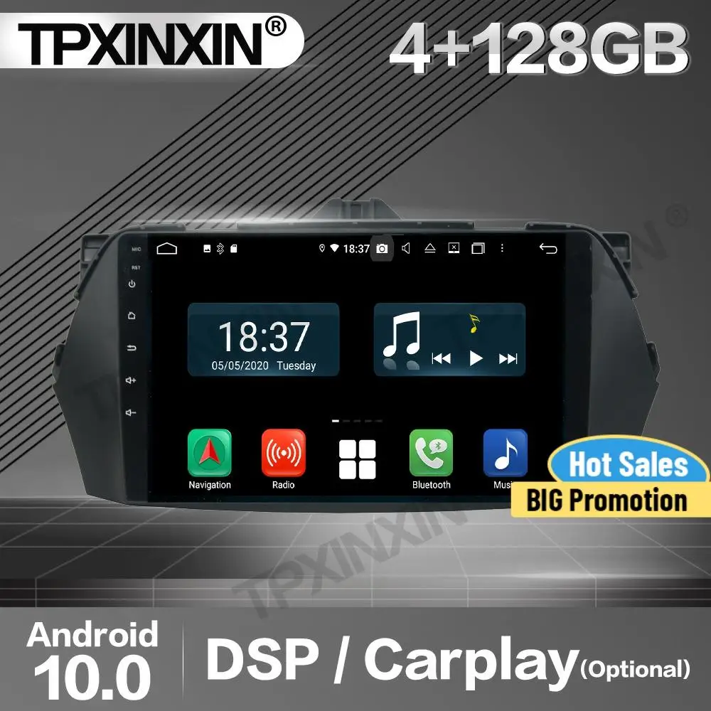 

Автомагнитола 2 Din, 4 + 128G Carplay, стерео приемник, Android для Suzuki Ciaz 2013-2015, 2016, 2017, GPS-навигатор, аудиоплеер