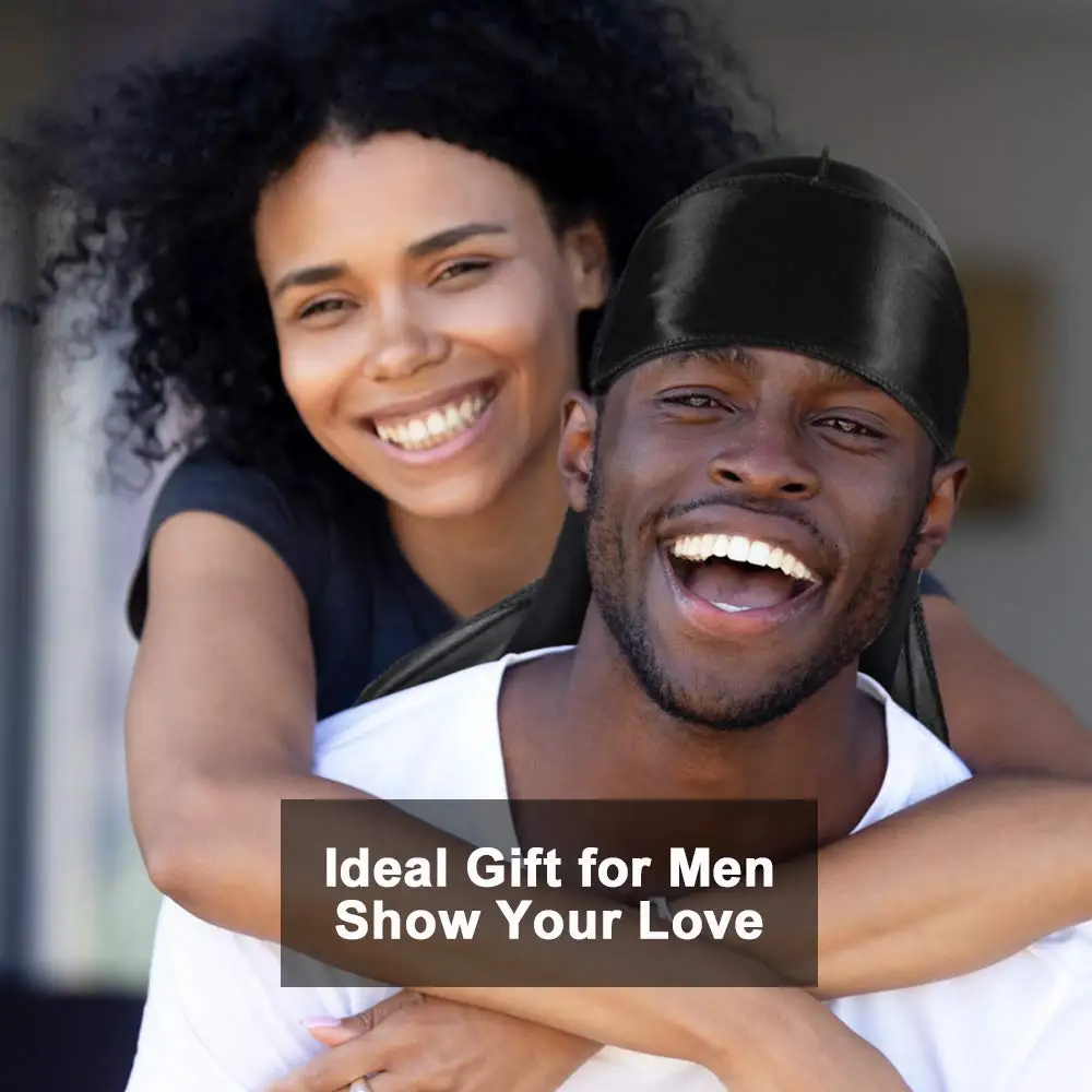 Однотонная волнистая шапочка s с Durag для мужчин головной убор мягкая эластичная