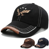 new cool women men baseball cap casual male female snapback hat adjustable 3d eagle embroidery sun hat
