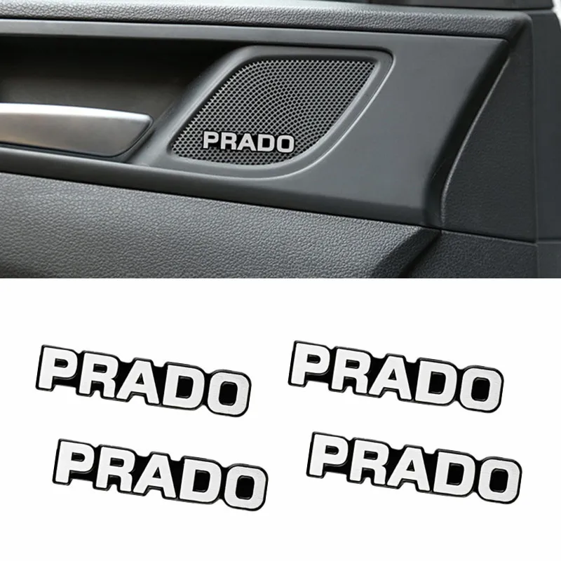 4 шт. 3D алюминиевая эмблема Эмблема Наклейка для Toyota corolla chr prado camry rav4 yaris auris prius