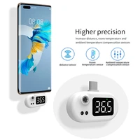 virwir k8 phone expansion dock thermometer portable lcd infrared human body thermometer support 32 42 degree celsius measurement