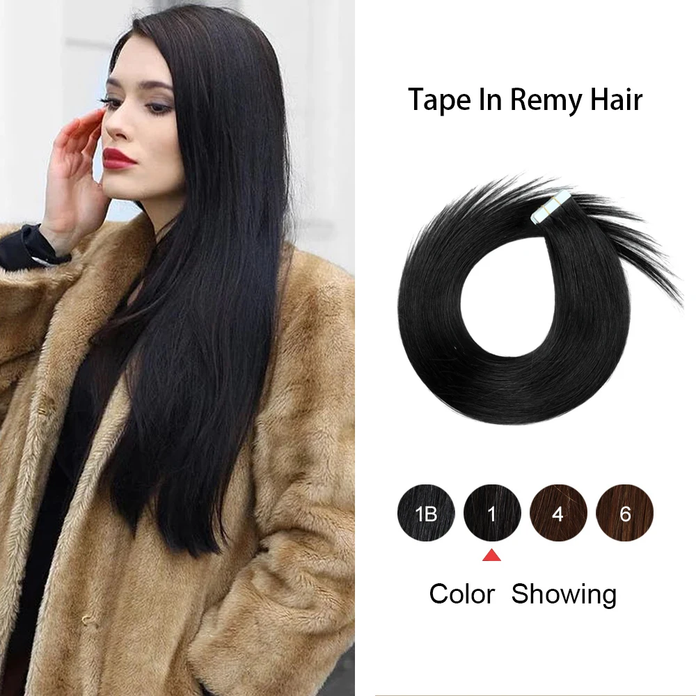 Лента для наращивания человеческих волос Remy невидимая лента из искусственной