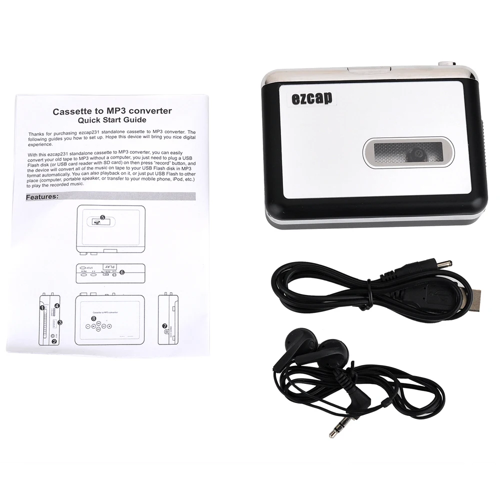 Новинка 2017 преобразователь аудиокассеты в MP3 с U-драйвером компьютер не требуется