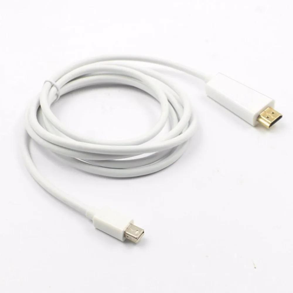 1.8м Mini DP в кабель HDMI мужчина-женщина адаптер Thunderbolt DisplayPort конвертер для проектора Macbook Pro Air.