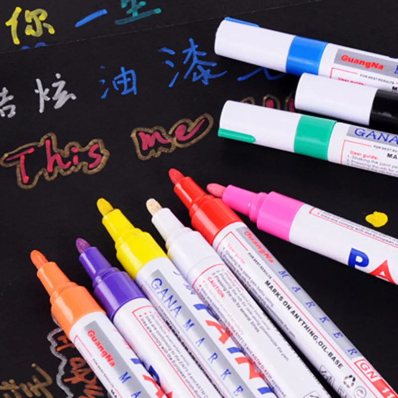 

Hot Sale Waterproof Paint Marker Pen Highlighter Painting Colored Pens DIY Album Coloring Graffiti