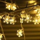 Новогодняя и Рождественская гирлянда, 1020 светодиодов, снежинки, гирлянда, сказочные огни, рождественские украшения для елки, рождественские подарки, Рождество 2021