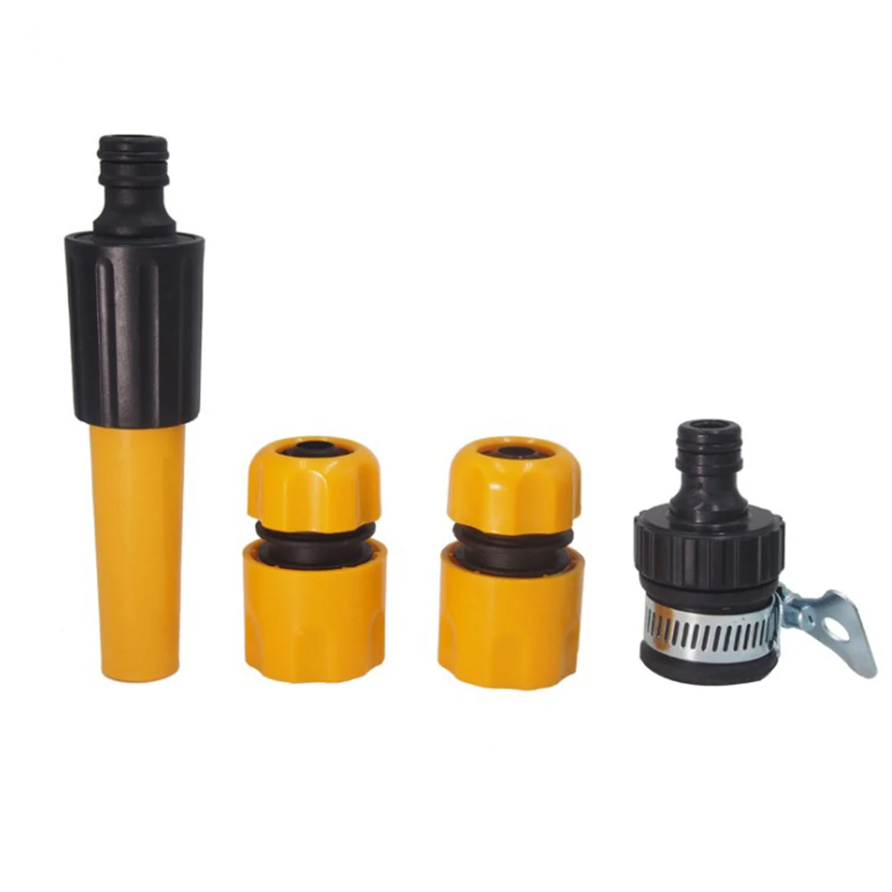 

4PCS Durable and Practical Garden Quick Connector Straight Spray Gun Set Car Washing Water Water Gun Fitting