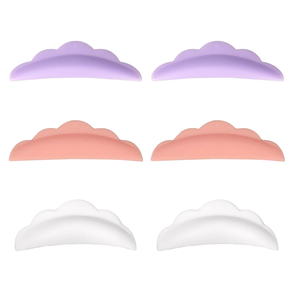 

3 Pairs Silicone Eyelash Lift Perm Lash Curler Pads Lashes Extension Shields