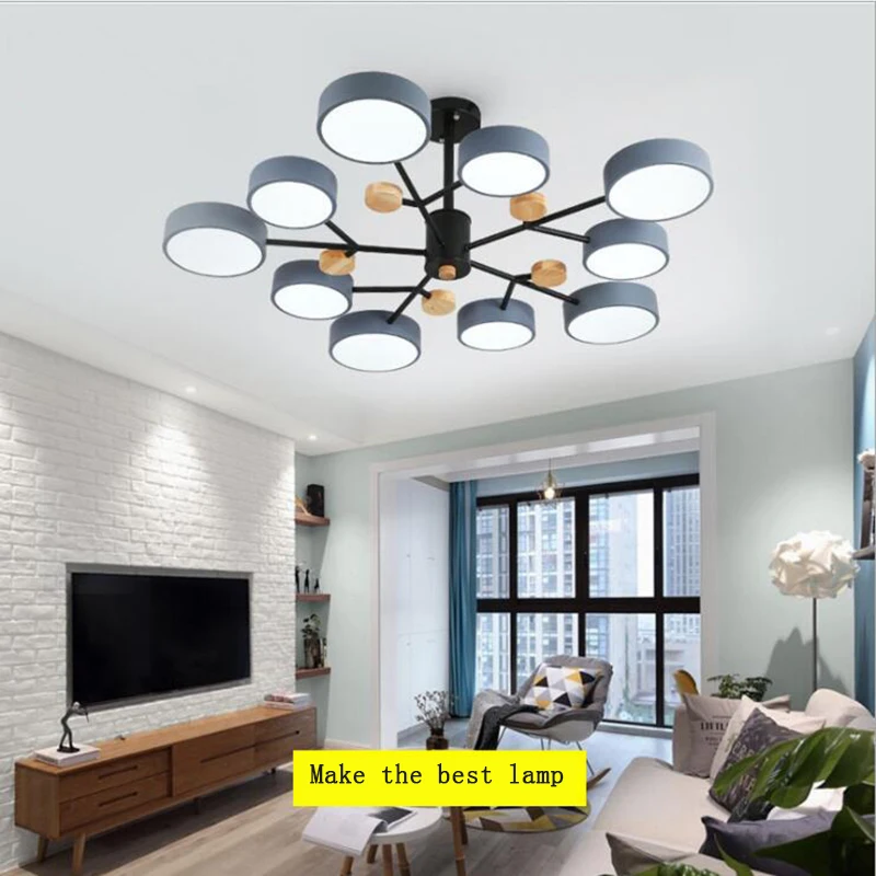 

LED Ceiling Lights 6/8/10 Arms Easy Install With led Bulbs Modern Bedroom Living room Dining Restaurant Ceiling Lamp