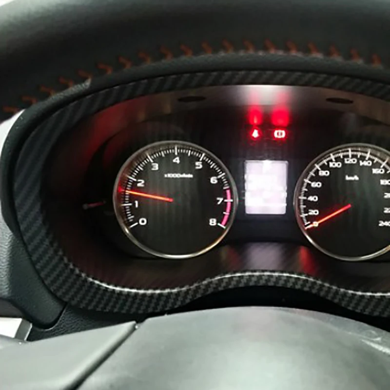 

for Subaru Forester 2013-2018 XV 2012-2017 Car Dashboard Instrument Screen Cover Trim Frame ABS Carbon Fiber Grain