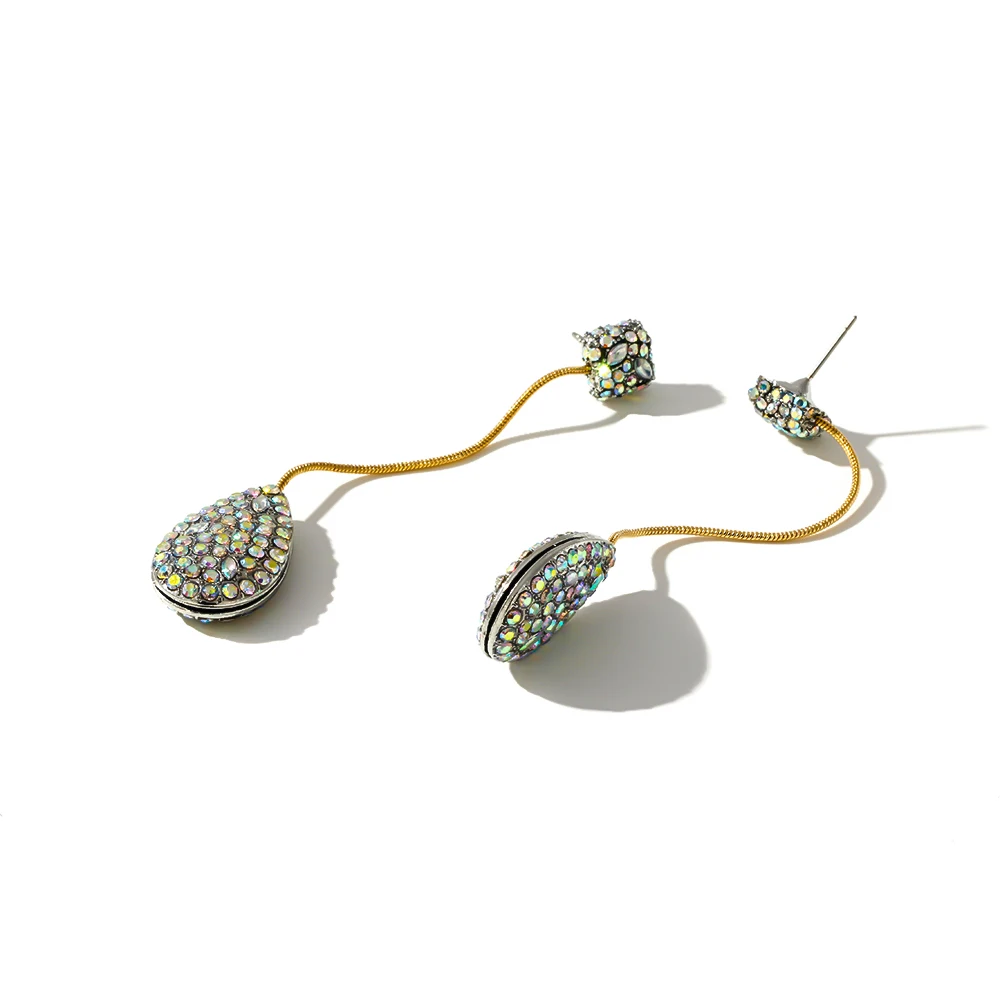 Женские Висячие серьги Yhpup модные брендовые из цинкового сплава со СТРАЗА на