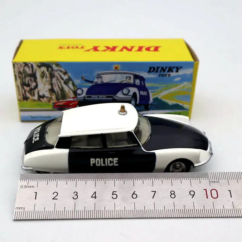 

1/43 Atlas Dinky Toys 501 For Citroen DS 19 Police Models Diecast Collection Auto Car Gift Miniature Used