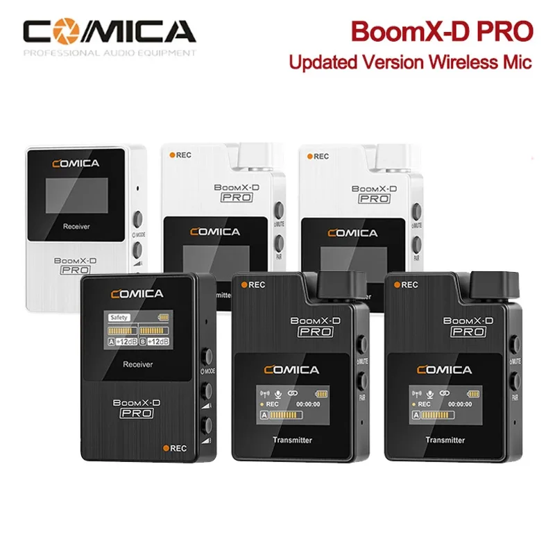 

Comica BoomX-D PRO 2.4G Wireless Microphone Audio Microphones Microphone for Phone Streaming Professional Studio PC Mic Portable