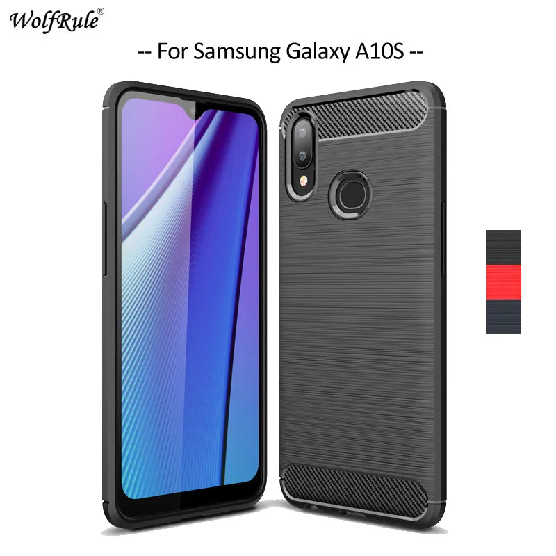 Чехол для Samsung Galaxy A10S M01S чехол бампер телефона из углеродного волокна