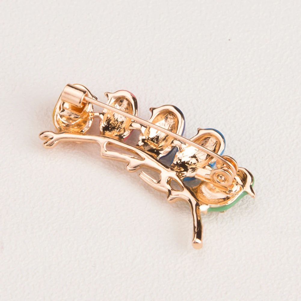 Ювелирное изделие для девочек Милая брошь с птицами элегантная булавка