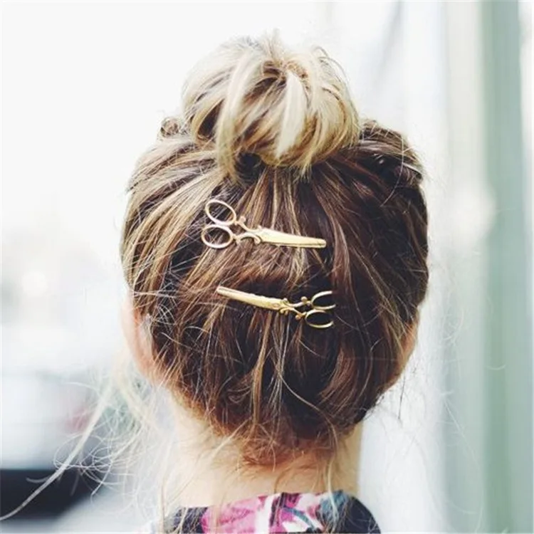

of minimalist cos FengRi harajuku a word with retro personality super cute clip clip of girl of small scissors