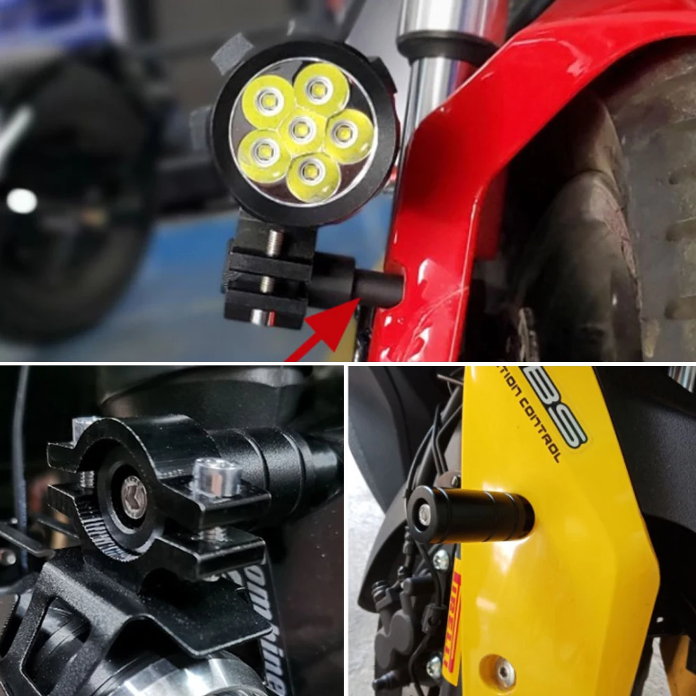 

Aluminum alloy motorcycle bracket LED moto headlight fog lamp extension mounting bracket sports bike taillight mounting pole