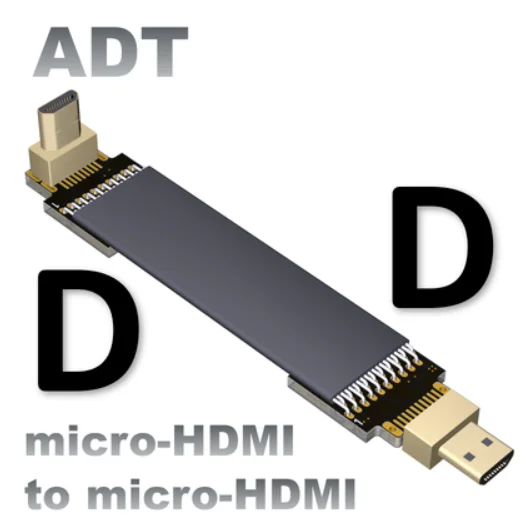 Микро HDMI линия FPV аэрофотосъемка микро к fpv кабель FPC плоский Для GOPRO 4K @
