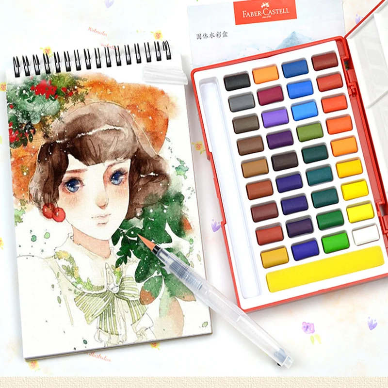 Faber Castell однотонная планшетофон 24/36/48 ярких цветов прозрачная портативная с