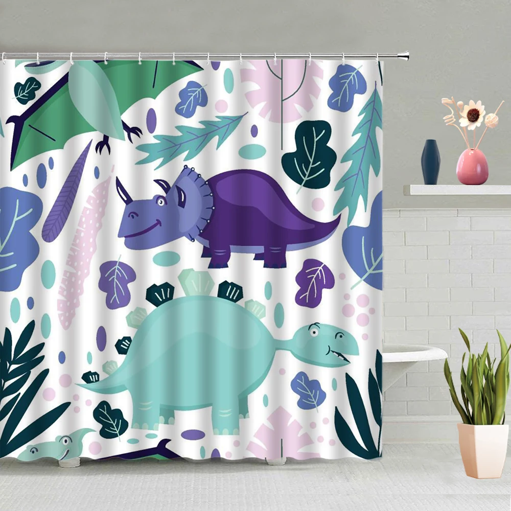 Куртка с принтом &quotдинозавр&quot Детская душевая занавеска Милая зимняя одежда