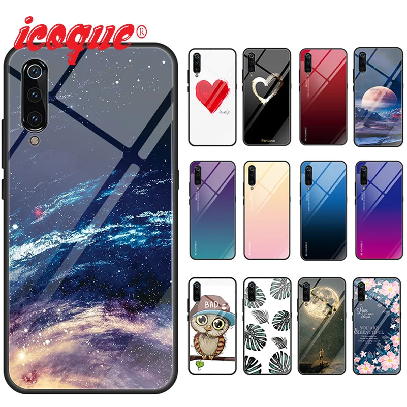 Стеклянный чехол для Xiaomi Mi 9t A3 8 A2 Lite Mi9 9 A1 Mix 3 Redmi Note 7 7a K20 5 Plus 6 Pro телефона Pocophone f1