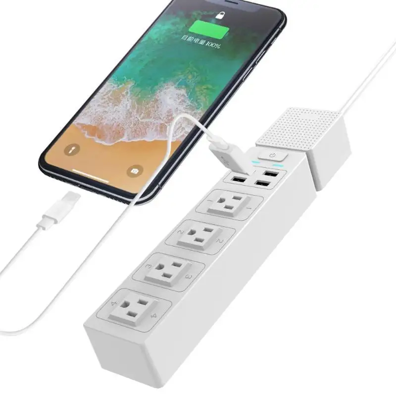 ALLOYSEED Sup порт с одним выходом управления умный Wifi удлинитель несколькими 4 USB