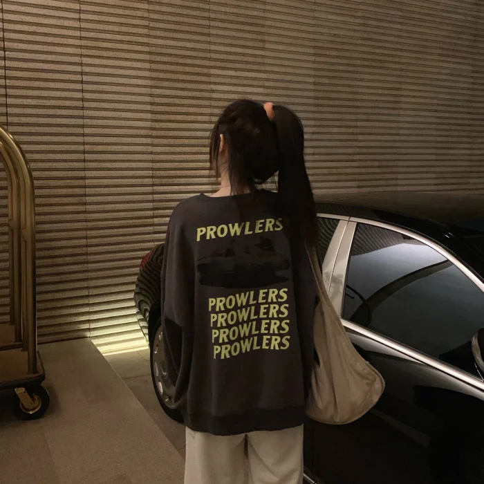 

Winter Printed Letter Sweater Women'S Personality Back Hoodie
