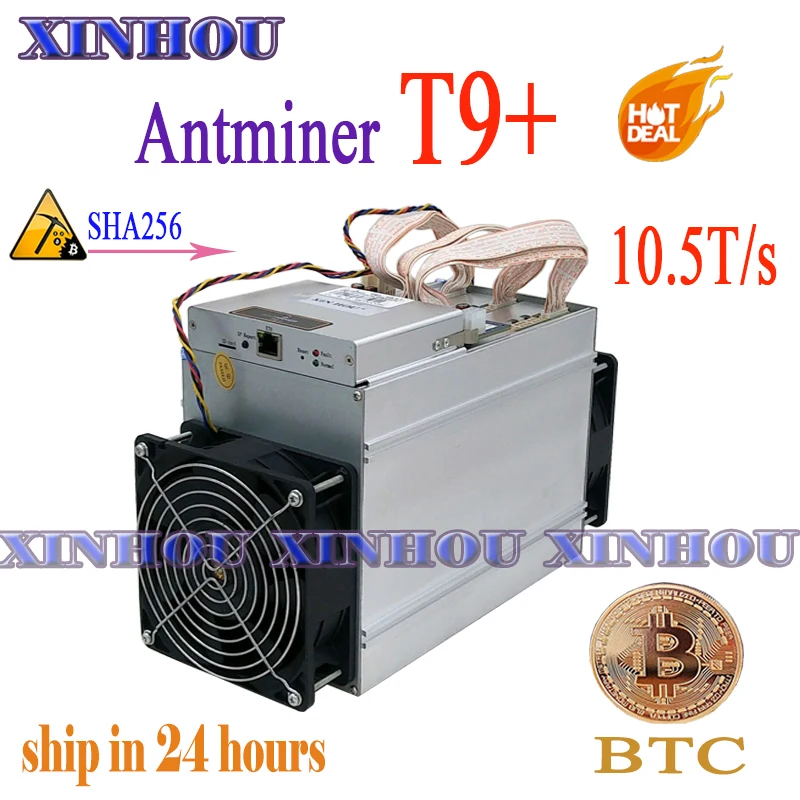 Asic Bitcoin Miner AntMiner T9 + 10 5 T SHA256 без PSU. BTC BCH добыча более экономичная чем S9 S9i Z9mini DR3 M3