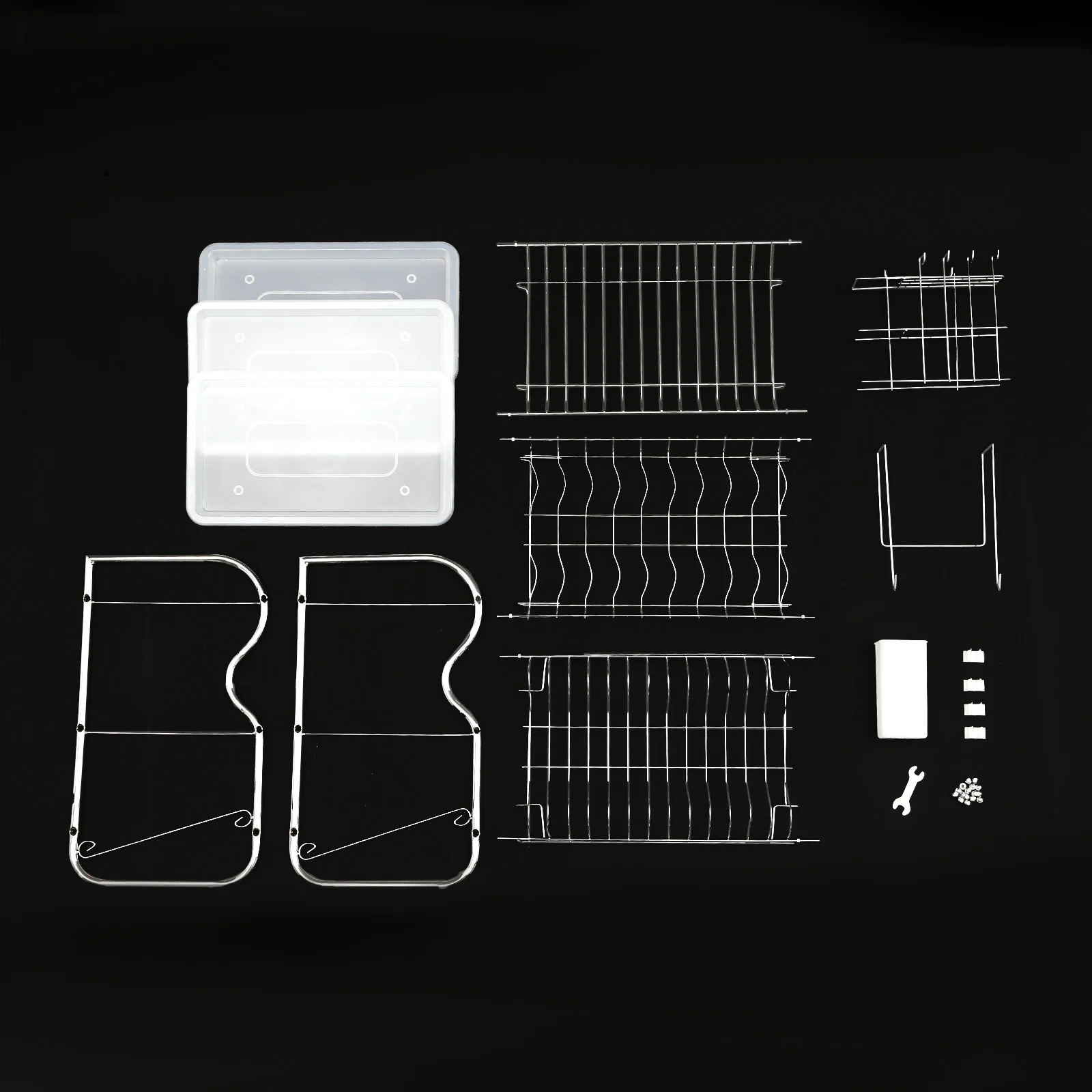 Сумки С Короткими Ручками 3 яруса Кухня стойка сушилка для посуды раковина стойку