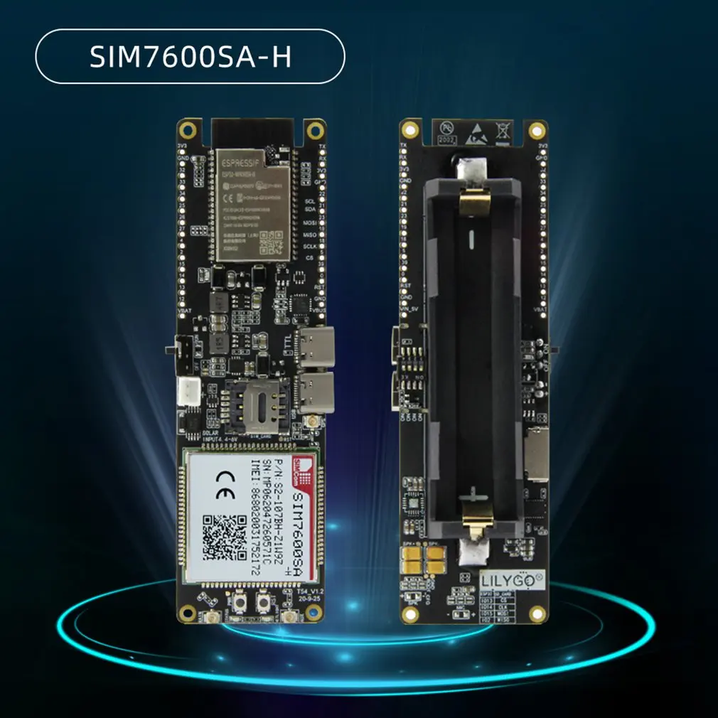 

LILYGO T-SIM7600SA-H CH9102F QFN24, , BLE 18560, , Wi-Fi