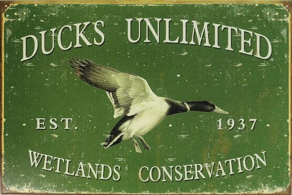 

Ducks Unlimited Wetlands Conservation Tin Sign
