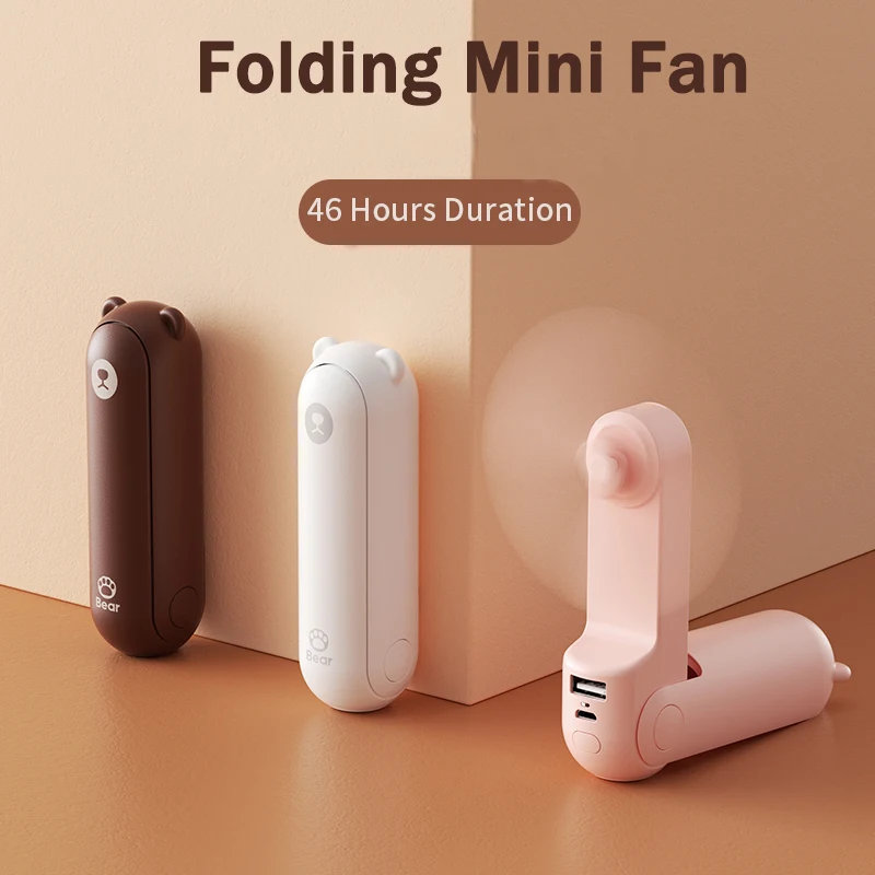 

JISULIFE Handheld Fan Mini Fans Ventilador USB Rechargeable Fan 4800mAh Silent Small Fan for Home Ventilador de Mano Ventoinha