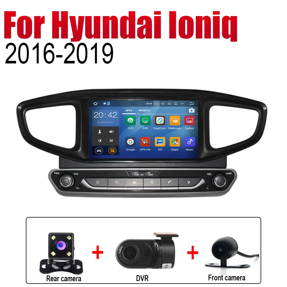 Extra Items ZaiXi Android 2 Din Авто Радио для hyundai Ioniq Гибридный~ RHD автомобильный мультимедийный плеер gps навигационная система Радио стерео - Цвет: Extra Items